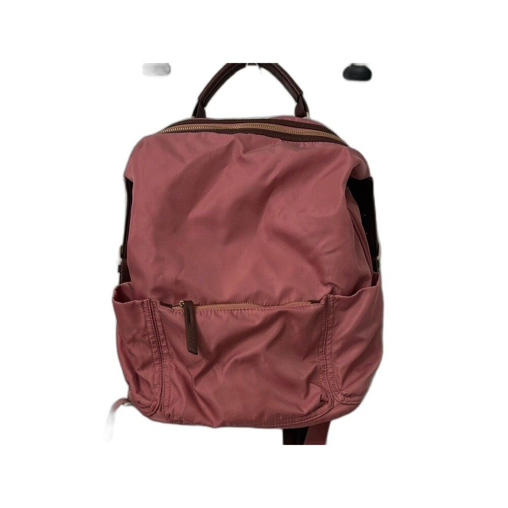 Tommy Bahama Dusty Rose Backpack with Faux Leather Brown Trim